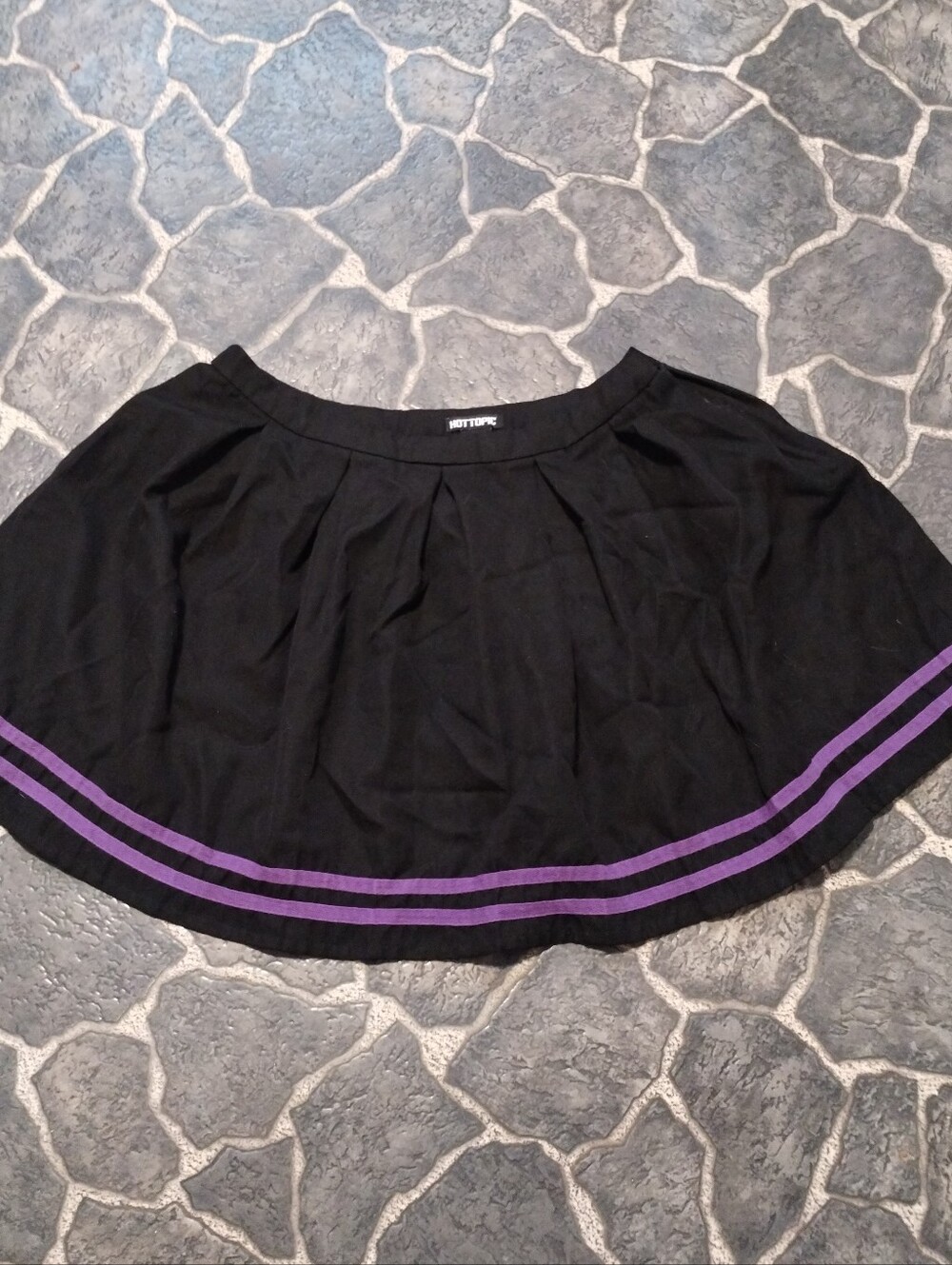 Hot Topic Black and purple cheer skirt Halloween women's size Large